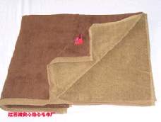 平织双色浴巾