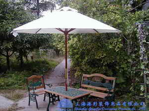 荷花桌椅配伞