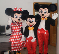 厂价福建百乐300元迪士尼米老鼠卡通服装毛绒卡通服饰