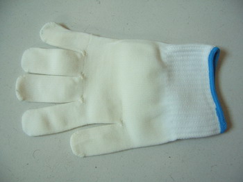 耐高温防静电手套.80度.PU溶着手套.半指检查手套