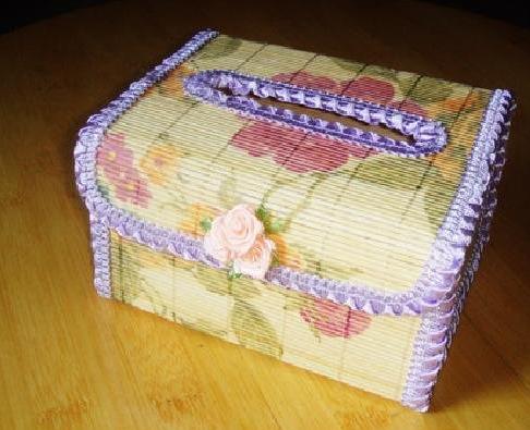 餐巾纸竹盒001