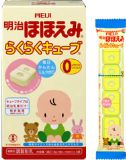 请试试！★日本原装 / 明治1段ほほえみ0~9个月婴儿奶粉★21.6g(4块)*5袋[明治「ほほえみ」らくらくキューブ