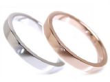 AMBRACE 白金×玫瑰金 結婚对戒 MADE IN JAPAN 日本直接输送[AMBRACE K18 結婚指輪 MRWPG-31]