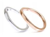 AMBRACE 白金×玫瑰金 結婚对戒 MADE IN JAPAN 日本直接输送[AMBRACE K18 結婚指輪 MRWPG-40]