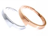 AMBRACE 白金×玫瑰金 結婚对戒 MADE IN JAPAN 日本直接输送[AMBRACE K18 結婚指輪 MRWPG-83]