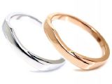 AMBRACE 白金×玫瑰金 結婚对戒 MADE IN JAPAN 日本直接输送[AMBRACE K18 結婚指輪 MRWPG-78]