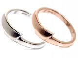 AMBRACE 白金×玫瑰金 結婚对戒 MADE IN JAPAN 日本直接输送[AMBRACE K18 結婚指輪 MRWPG-81]