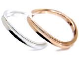 AMBRACE 白金×玫瑰金 結婚对戒 MADE IN JAPAN 日本直接输送[AMBRACE K18 結婚指輪 MRWPG-89]
