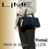 LIME（ライム）革レザーバッグ★フォーマル（鞄）★L1278ブラック