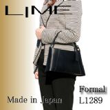 LIME（ライム）革レザーバッグ★フォーマル（鞄）★L1289ブラック