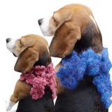 （可订做）日本爱犬 马海毛花样手织围巾[モヘアモチーフ手編みマフラー]