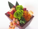 皮制花器干花摆饰［自然插花］[プリザーブドフラワーレザータイプ花器【ナチュラルアレンジ】【送料無料】
