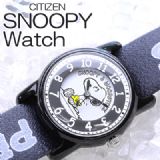 CITIZEN SNOOPY史努比手表 (黑色)[CITIZEN　スヌーピー腕時計（ブラック）]