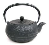 鉄瓶小茶壶 平丸形 松0.3L OH-413