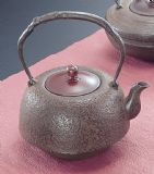 岩铸工房 手工制南部鉄瓶 清末作 23型南部肌（唐金蓋）1.9L 11083