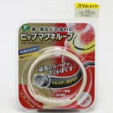 日本直送藤本磁力保健项环 新款IV白色 45cm[マグネループソフトフィットスリム　ＩＶ 45cm]