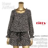 ★09AW New!!★ダルメシャーリングワンピtitty&co.（ティティーアンドコー）
