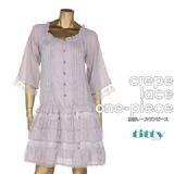 ★09AW New!!★ 楊柳レースワンピースtitty&co.（ティティーアンドコー）