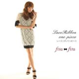 ★神戸コレクション出品★レースリボンワンピース【fita fita】フィッタ フィッタ 