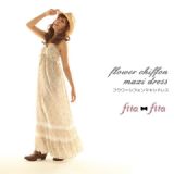 10ss新作★フラワーシフォンマキシドレス【fita fita】フィッタ フィッタ