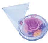 紫玫瑰钻石形宝鲜花（保鲜花）