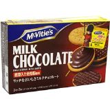 明治McVitie''s牛奶巧克力夹心饼干（3片装x3袋）[マクビティ ミルクチョコレートビスケット(3枚入X3袋)]