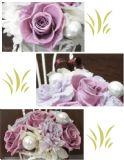 【保鲜花】高贵典雅紫色玫瑰花椅[気品溢れる紫ローズチェアー]