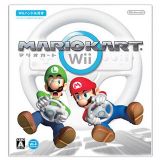 日本任天堂 Wii专用 “马利赛车” 感应方向盘+游戏光盘[マリオカートWii]